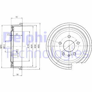 Tambur frana BF403 DELPHI - Tambur frana Tambur frana BF403 DELPHI - Tambur frana