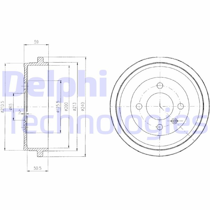 Tambur frana BF410 DELPHI - Tambur frana Tambur frana BF410 DELPHI - Tambur frana