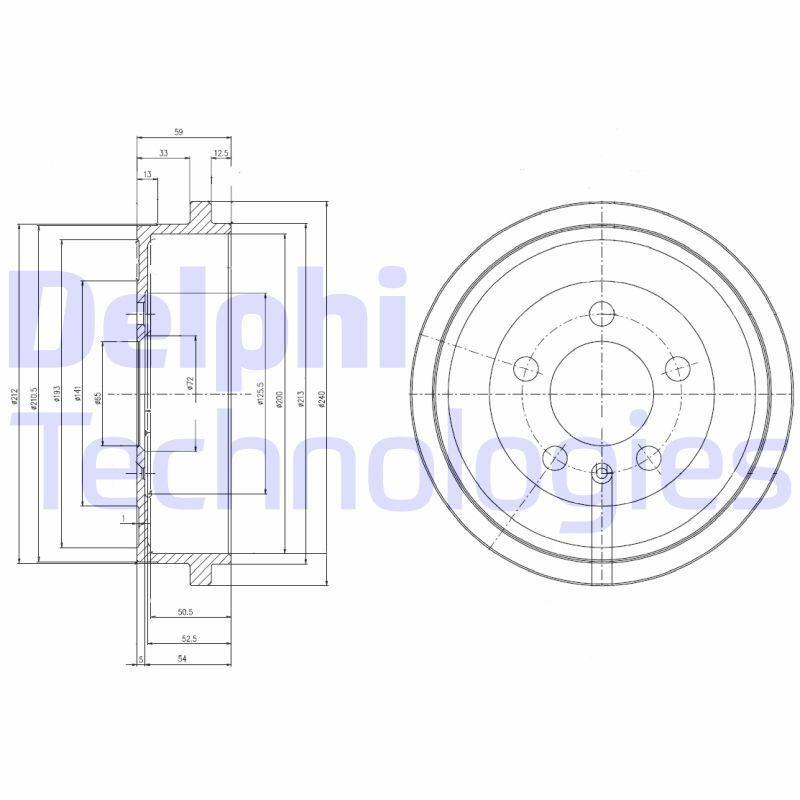 Tambur frana BF463 DELPHI - Tambur frana Tambur frana BF463 DELPHI - Tambur frana