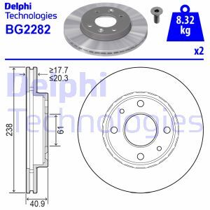 Disc frana BG2282 DELPHI - Frana disc