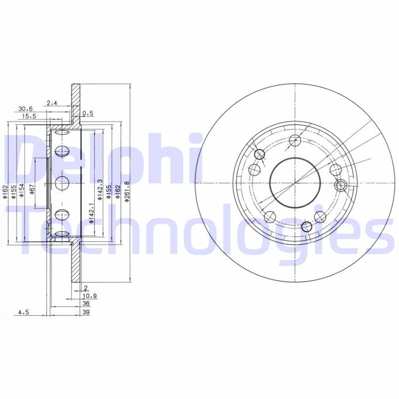 Disc frana BG2288 DELPHI - Frana disc Disc frana BG2288 DELPHI - Frana disc