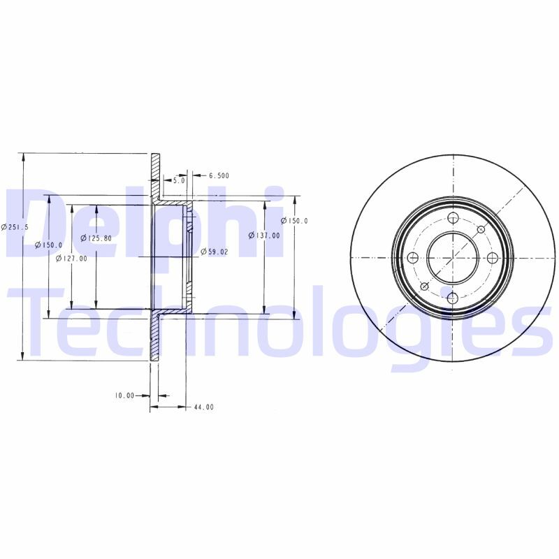 Disc frana BG2322 DELPHI - Disc frana