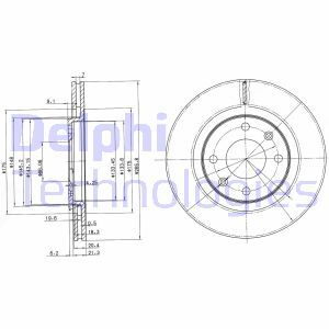 Disc frana BG2387 DELPHI - Frana disc Disc frana BG2387 DELPHI - Frana disc