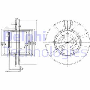 Disc frana BG2434 DELPHI Disc frana BG2434 DELPHI