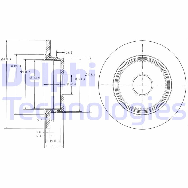 Disc frana BG2510 DELPHI - Frana disc Disc frana BG2510 DELPHI - Frana disc