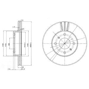 Disc frana BG2567 DELPHI - Frana disc Disc frana BG2567 DELPHI - Frana disc