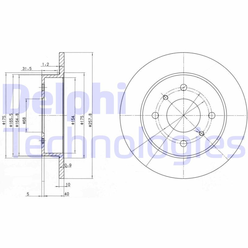 Disc frana BG2633 DELPHI - Frana disc Disc frana BG2633 DELPHI - Frana disc