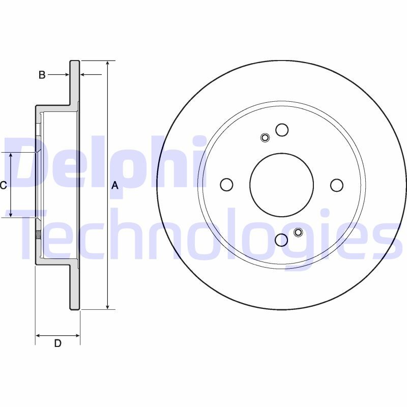 Disc frana BG2634 DELPHI - Frana disc Disc frana BG2634 DELPHI - Frana disc