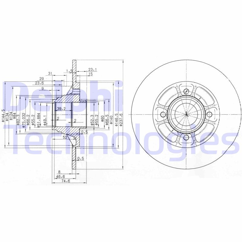 Disc frana BG2638 DELPHI - Frana disc