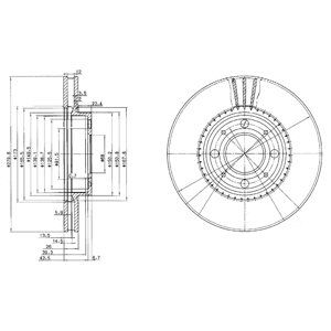 Disc frana BG2720 DELPHI - Frana disc Disc frana BG2720 DELPHI - Frana disc