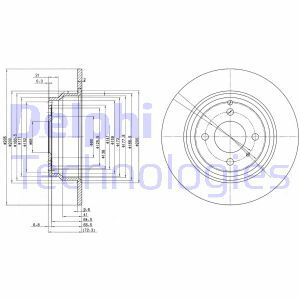 Disc frana BG2721 DELPHI - Frana disc Disc frana BG2721 DELPHI - Frana disc