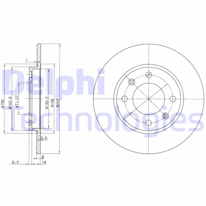 Disc frana BG2800 DELPHI - Frana disc Disc frana BG2800 DELPHI - Frana disc