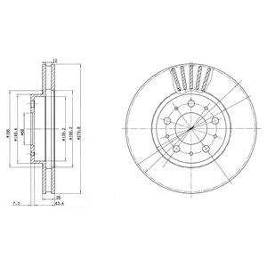 Disc frana BG2841 DELPHI - Frana disc Disc frana BG2841 DELPHI - Frana disc