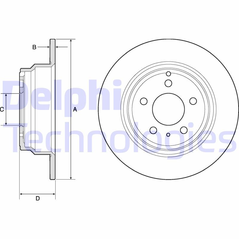 Disc frana BG2842 DELPHI - Frana disc Disc frana BG2842 DELPHI - Frana disc