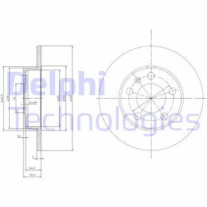 Disc frana BG3034 DELPHI - Disc frana Disc frana BG3034 DELPHI - Disc frana