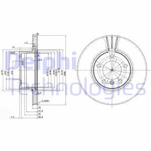 Disc frana BG3043 DELPHI - Frana disc