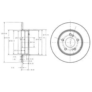 Disc frana BG3326 DELPHI - Frana disc Disc frana BG3326 DELPHI - Frana disc