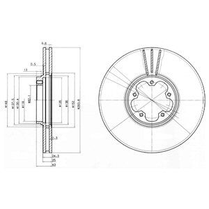 Disc frana BG3504 DELPHI - Frana disc Disc frana BG3504 DELPHI - Frana disc