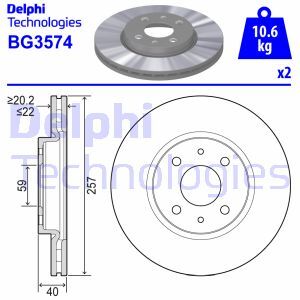 Disc frana BG3574 DELPHI - Disc frana
