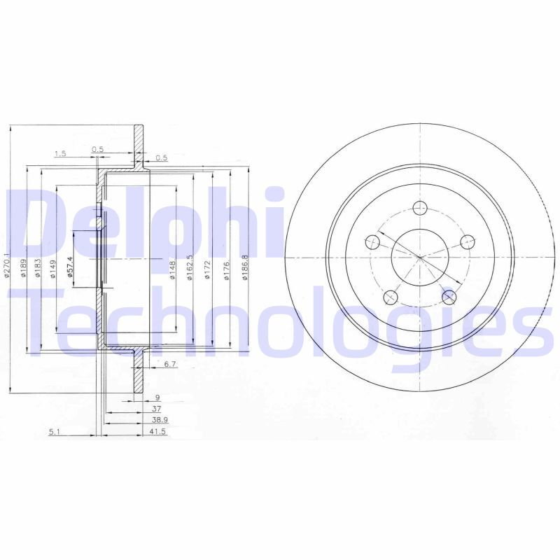 Disc frana BG3593 DELPHI - Disc frana