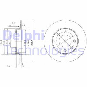 Disc frana BG3653 DELPHI - Disc frana Disc frana BG3653 DELPHI - Disc frana