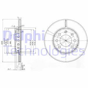 Disc frana BG3658 DELPHI - Frana disc Disc frana BG3658 DELPHI - Frana disc