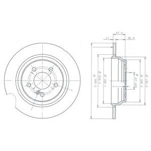 Disc frana BG3725 DELPHI - Disc frana