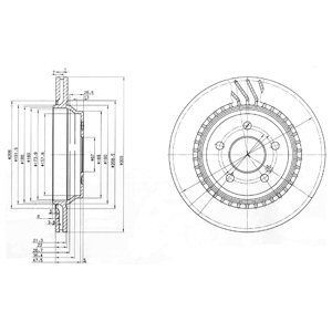 Disc frana BG3726 DELPHI - Disc frana Disc frana BG3726 DELPHI - Disc frana