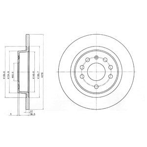 Disc frana BG3731 DELPHI - Frana disc Disc frana BG3731 DELPHI - Frana disc