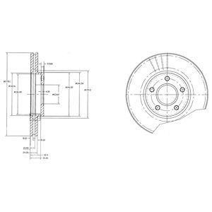 Disc frana BG3826 DELPHI - Frana disc Disc frana BG3826 DELPHI - Frana disc