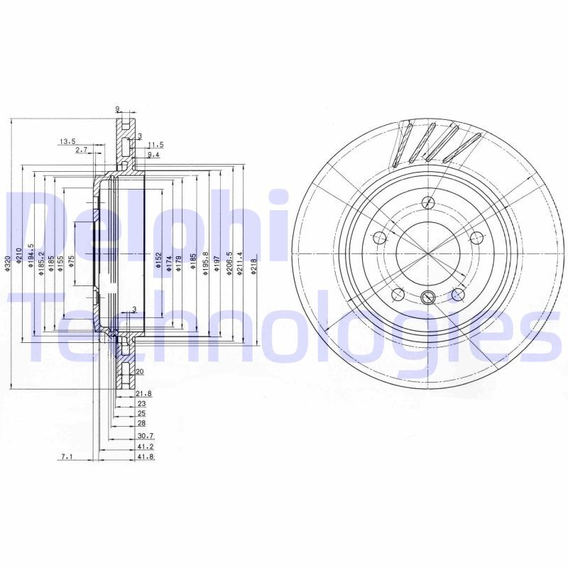 Disc frana BG3831 DELPHI - Frana disc Disc frana BG3831 DELPHI - Frana disc