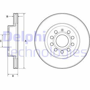 Disc frana BG3832 DELPHI - Frana disc Disc frana BG3832 DELPHI - Frana disc