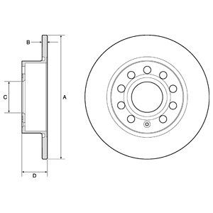 Disc frana BG3834 DELPHI - Frana disc Disc frana BG3834 DELPHI - Frana disc