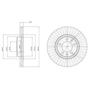 Disc frana BG3835 DELPHI - Disc frana Disc frana BG3835 DELPHI - Disc frana