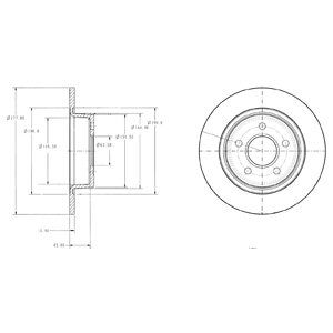 Disc frana BG3873 DELPHI - Frana disc Disc frana BG3873 DELPHI - Frana disc