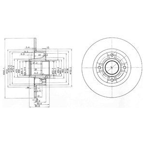 Disc frana BG3888 DELPHI - Frana disc Disc frana BG3888 DELPHI - Frana disc