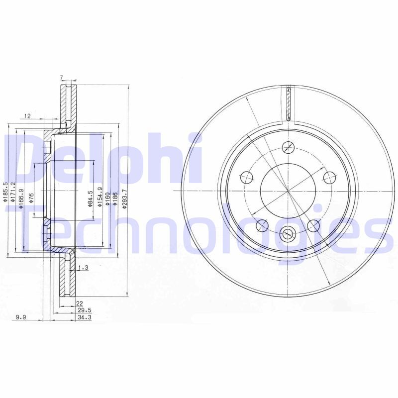 Disc frana BG3893 DELPHI - Disc frana Disc frana BG3893 DELPHI - Disc frana