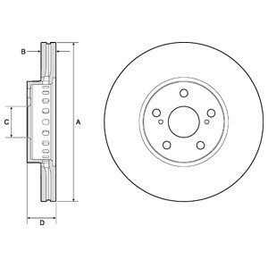 Disc frana BG3921 DELPHI - Disc frana