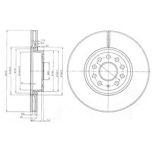 Disc frana BG3953 DELPHI - Frana disc Disc frana BG3953 DELPHI - Frana disc