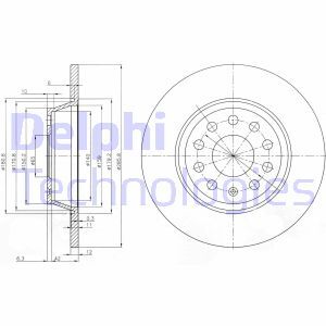 Disc frana BG3954 DELPHI - Frana disc Disc frana BG3954 DELPHI - Frana disc