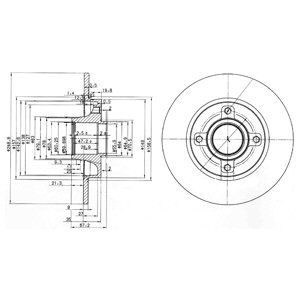 Disc frana BG3962 DELPHI - Frana disc