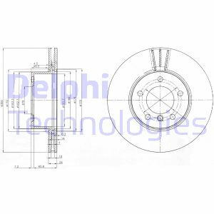Disc frana BG3998 DELPHI - Frana disc