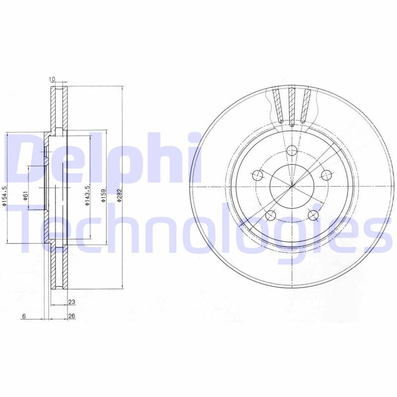 Disc frana BG4000 DELPHI - Disc frana