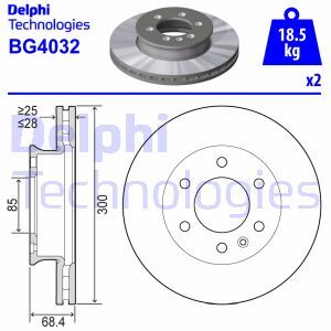 Disc frana BG4032 DELPHI - Disc frana