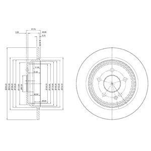 Disc frana BG4063 DELPHI - Frana disc Disc frana BG4063 DELPHI - Frana disc