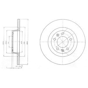 Disc frana BG4085 DELPHI - Frana disc