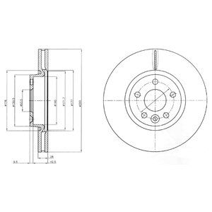 Disc frana BG4094 DELPHI - Frana disc Disc frana BG4094 DELPHI - Frana disc