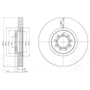 Disc frana BG4101 DELPHI - Disc frana