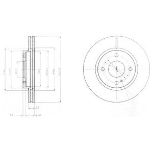 Disc frana BG4170 DELPHI - Disc frana