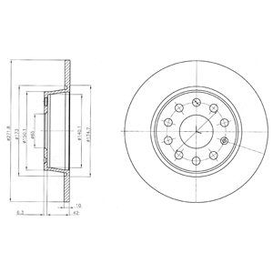 Disc frana BG4324 DELPHI - Frana disc Disc frana BG4324 DELPHI - Frana disc
